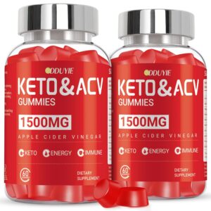 Gominolas keto vinagre sidra manzana DDUYIE paquete 120 unidades