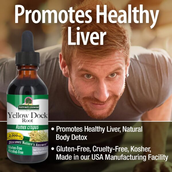 Nature's Answer Detox con extracto natural de dock amarillo