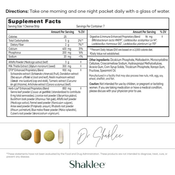 Suplementos de limpieza con probióticos Shaklee