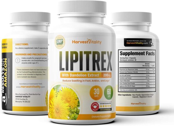Lipitrex alivio rápido hinchazón tobillos y piernas