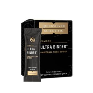 Paquete de Quicksilver Ultra Binder para detox intestinal con 20 palitos