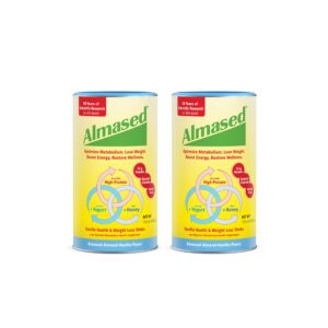 Frente del envase Almased vainilla