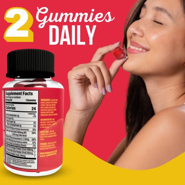 Gomitas naturales ACV con vitaminas B y superalimentos