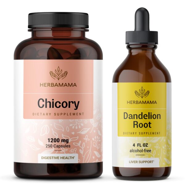 Kit Herbamama cápsulas raíz de achicoria y tintura diente de león