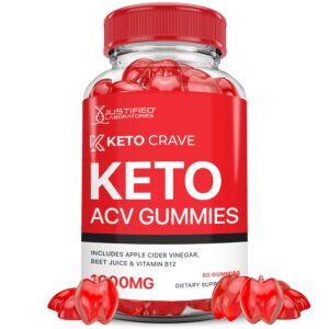 Keto Crave ACV gomitas con vinagre de manzana y nutrientes