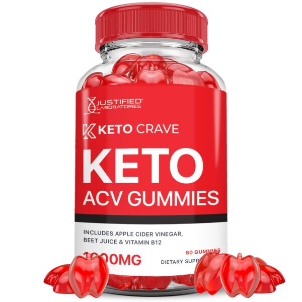 Keto Crave ACV gomitas con vinagre de manzana y nutrientes