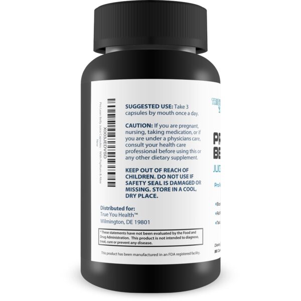 Frasco de cápsulas Pro Lean Belly Juice detox