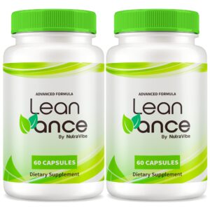 paquete de 2 nutravibe lean vance cápsulas naturales energía
