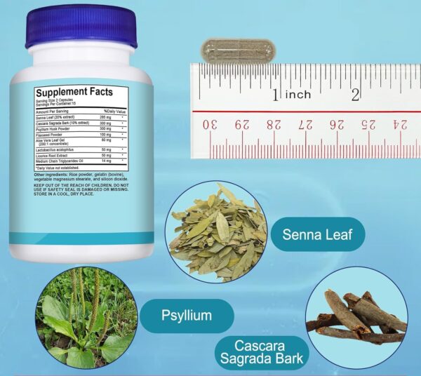 Cápsulas detox natural para colon y intestino Raiz DE