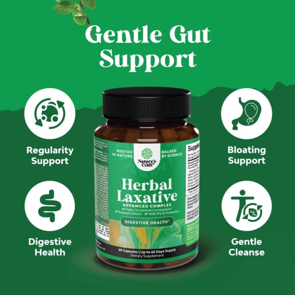 Capsulas naturales para alivio rápido del estreñimiento y detox del colon Capsulas naturales para alivio rápido del estreñimiento y detox del colon