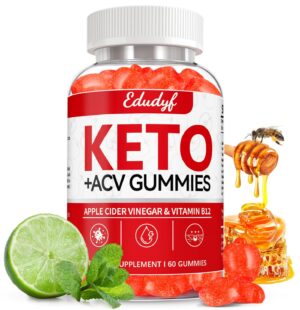 Gomitas Keto ACV EDUDYF sabor limón miel sal marina 60 unidades