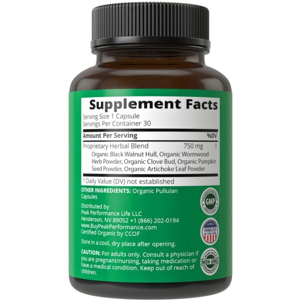 Ingredientes orgánicos en etiqueta Ingredientes orgánicos en etiqueta