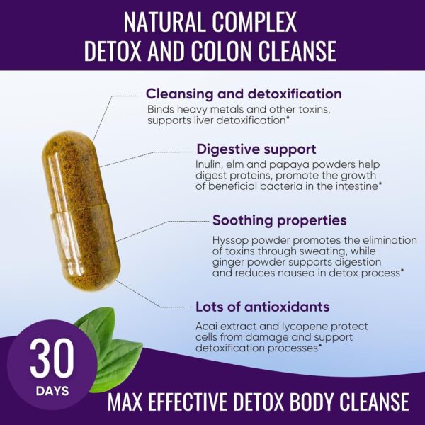 Listado de ingredientes naturales en Max Detox