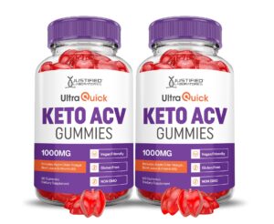 Ultra Quick Keto ACV gomitas vinagre manzana pack 2 x 60 gomitas