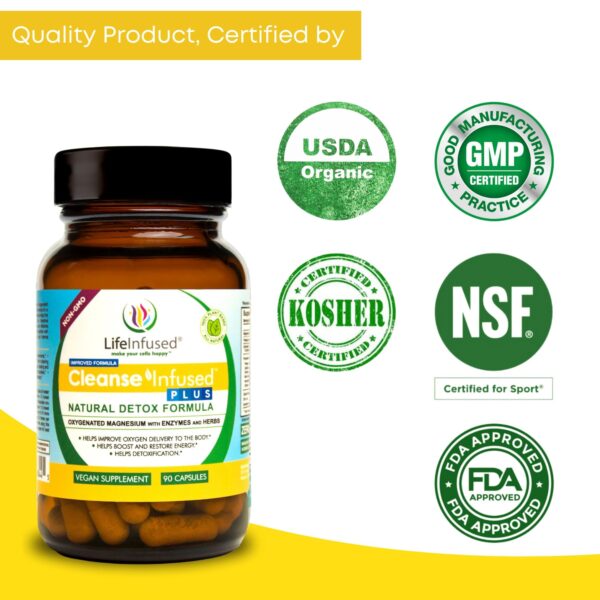Limpiador de colon con hierbas y magnesio Life Infused Limpiador de colon con hierbas y magnesio Life Infused
