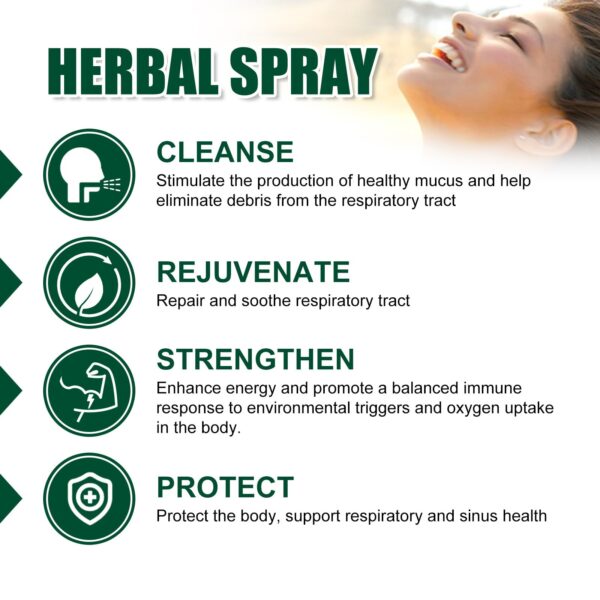 Spray natural para limpieza pulmonar uso oral 3 piezas