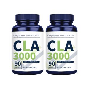 Botella de Vicwell CLA 3000mg softgels para fitness y composición corporal