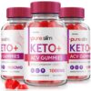 Paquete de 3 Pure Slim Keto ACV gomitas NutraRize 180 unidades