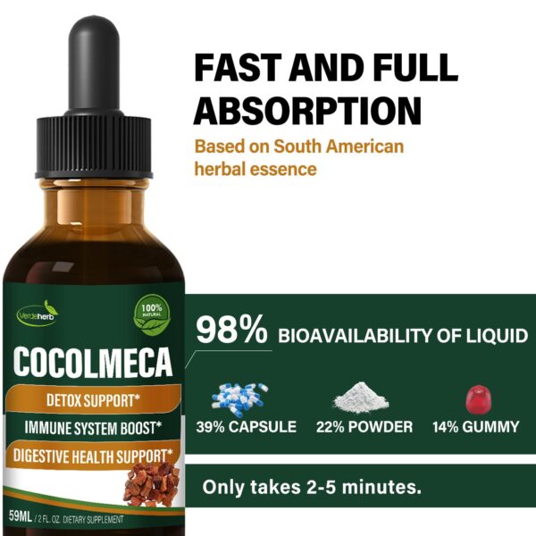 Extracto concentrado de raíz de cocolmeca en gotas