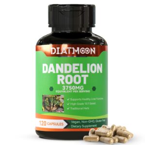 DIATMOON suplemento raíz diente de león 3750mg 120 cápsulas