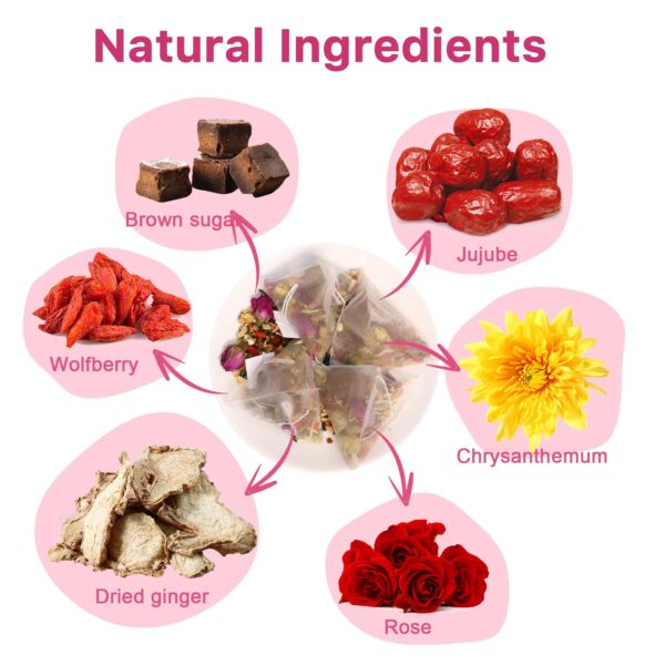 Té para mujeres Auranic salud menstrual y desintoxicación uterina