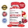 Frente del paquete de gomitas Quick Fire Keto ACV