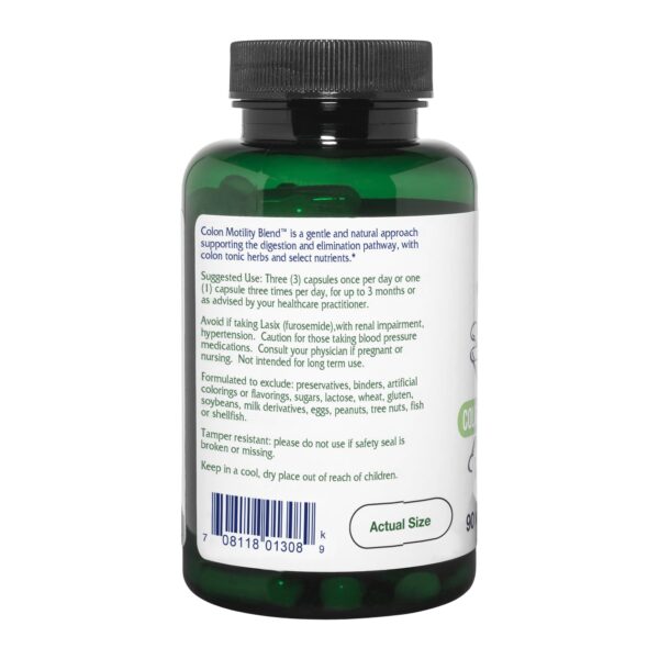 Detalle cápsulas vitanica mezcla colon movilidad