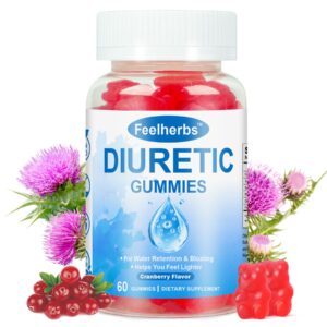 Gomitas diuréticas naturales para reducir hinchazón y retención de líquidos