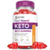 Fast Ripped Keto ACV gomitas paquete frontal sabor manzana vinagre