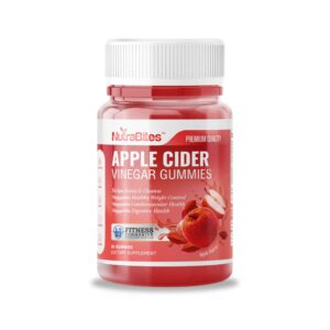 NutraBites gominolas vinagre sidra de manzana etiqueta frontal NutraBites gominolas vinagre sidra de manzana etiqueta frontal