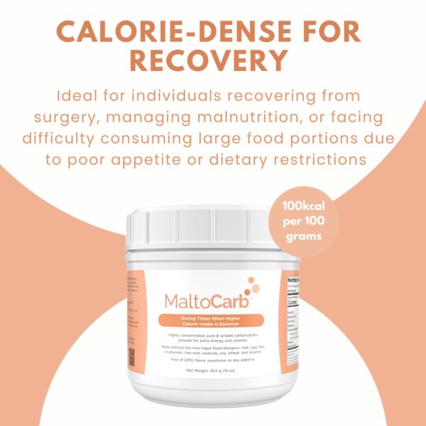 MaltoCarb polvo carbohidratos para apoyo dietético y aumento de peso