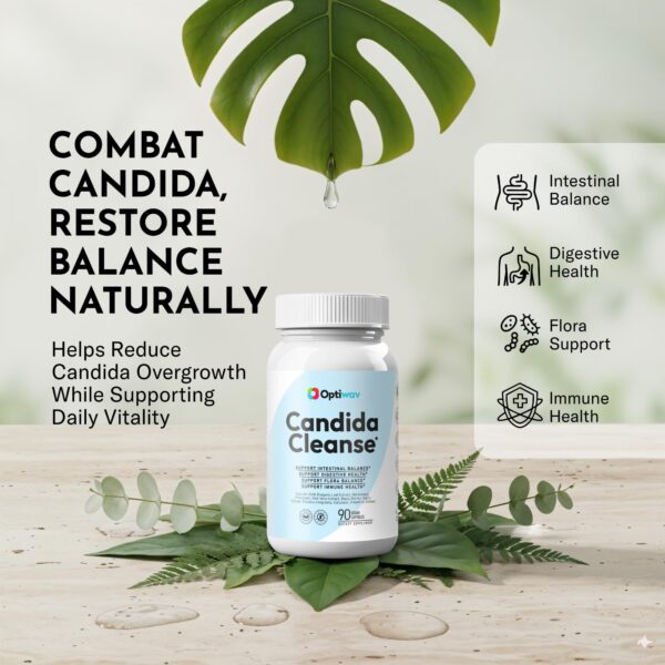 Etiqueta de Optiwav Candida Cleanse