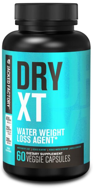 Jacked Factory Dry-XT diurético suplemento natural 60 cápsulas veganas