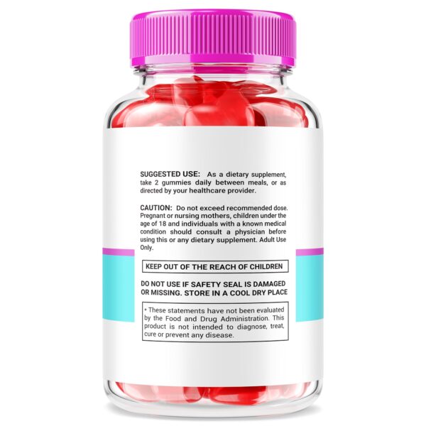 Etiqueta frontal de gomitas Revitalyn para piel y belleza