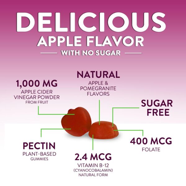 Ingredientes gomitas vinagre de sidra de manzana Nature's Nutrition