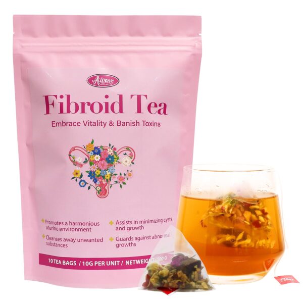 Té herbal Auranic para fibromas y quistes ováricos
