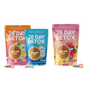 SkinnyBoost kit té detox 28 días y noche con hibiscus berry
