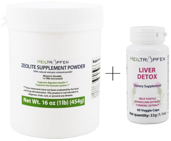 Paquete Heiltropfen con polvo de Zeolita activado