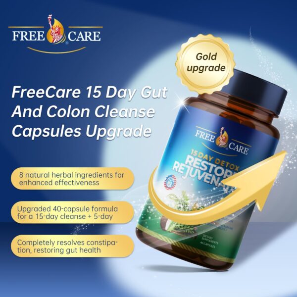 FreeCare suplemento detox intestinal cápsulas con aloe vera