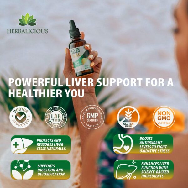 Liver Support NAC gotas para apoyo detox y reparación hepática