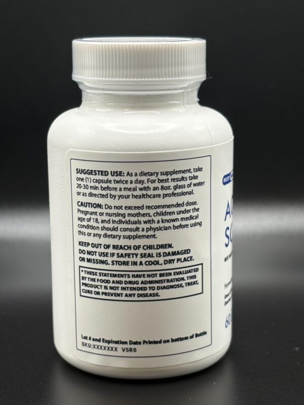 Presentación cápsulas Aqua Keto en frasco