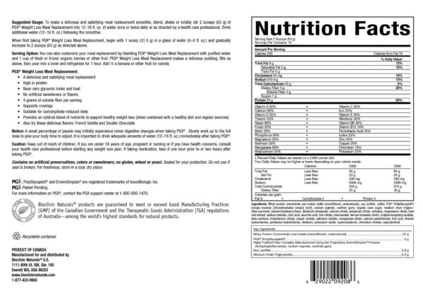 Envase PGX para pérdida de peso y control de apetito