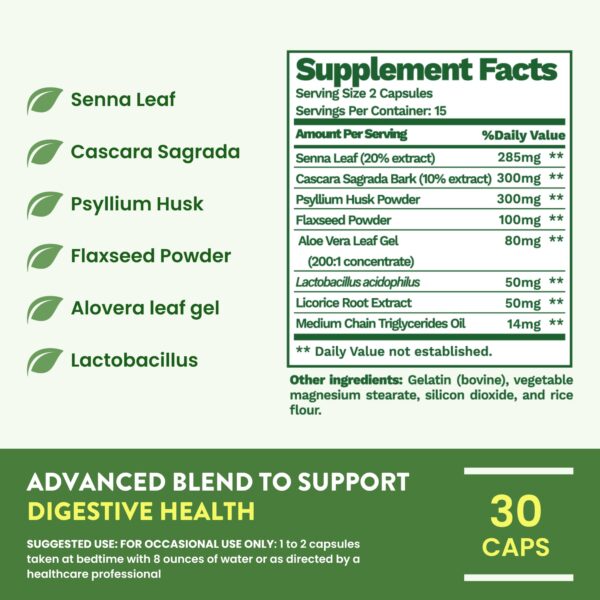 Suplemento natural para detox y flora intestinal Oona