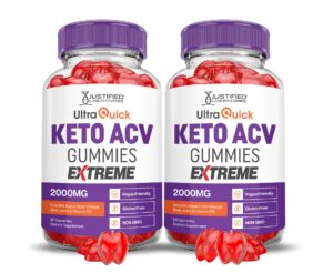 Paquete de gomitas Ultra Quick Keto ACV 2000mg pack doble