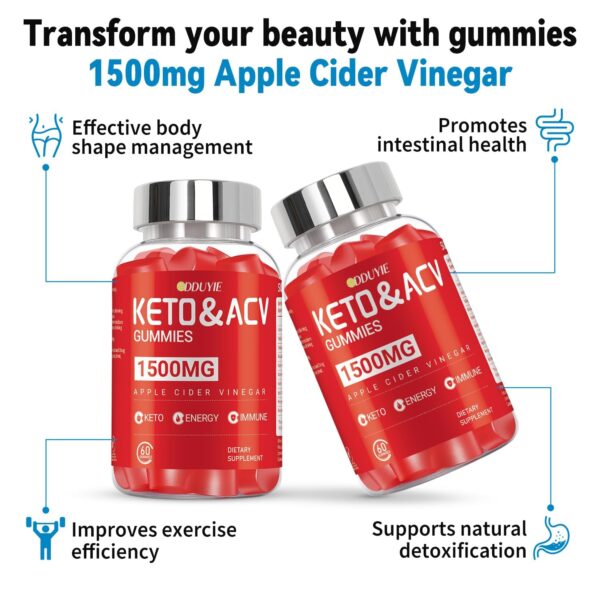 Gominolas keto DDUYIE vinagre sidra manzana vitaminadas