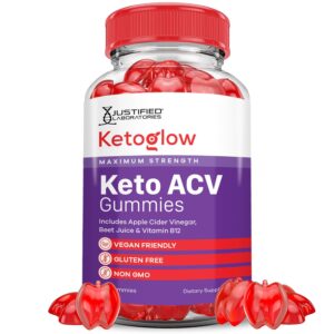 Frasco de gominolas Keto Glow Keto ACV 1000mg, 60 unidades
