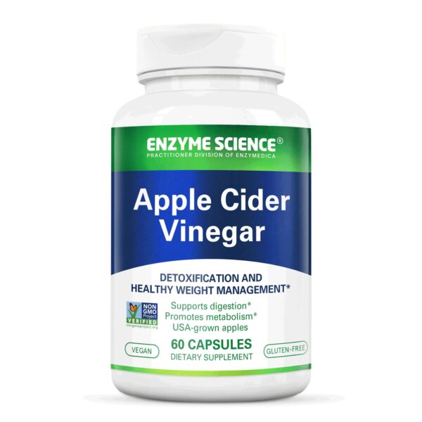 Enzyme Science vinagre de sidra de manzana suplemento cápsulas