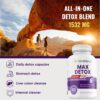 Cápsulas Max Detox para desintoxicación y salud