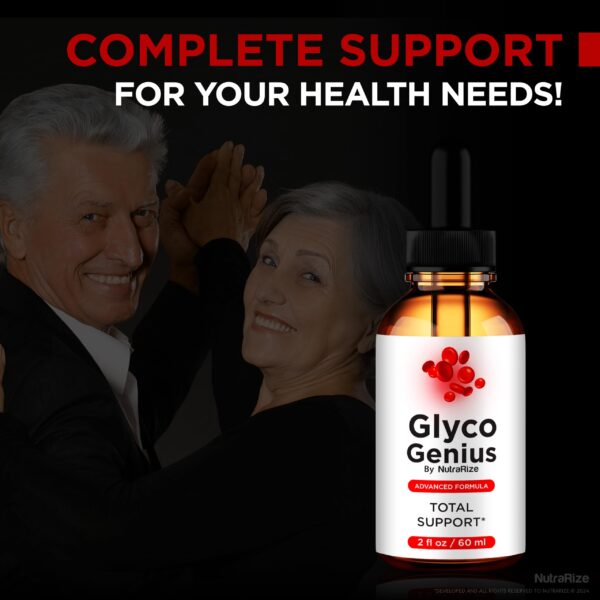 Glyco Genius gotas suplemento natural 3 pack