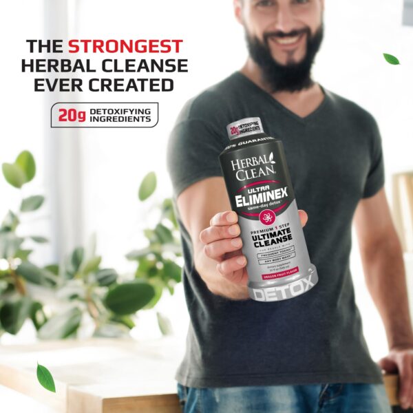 Envase Herbal Clean Ultra Eliminex para detox corporal rápido